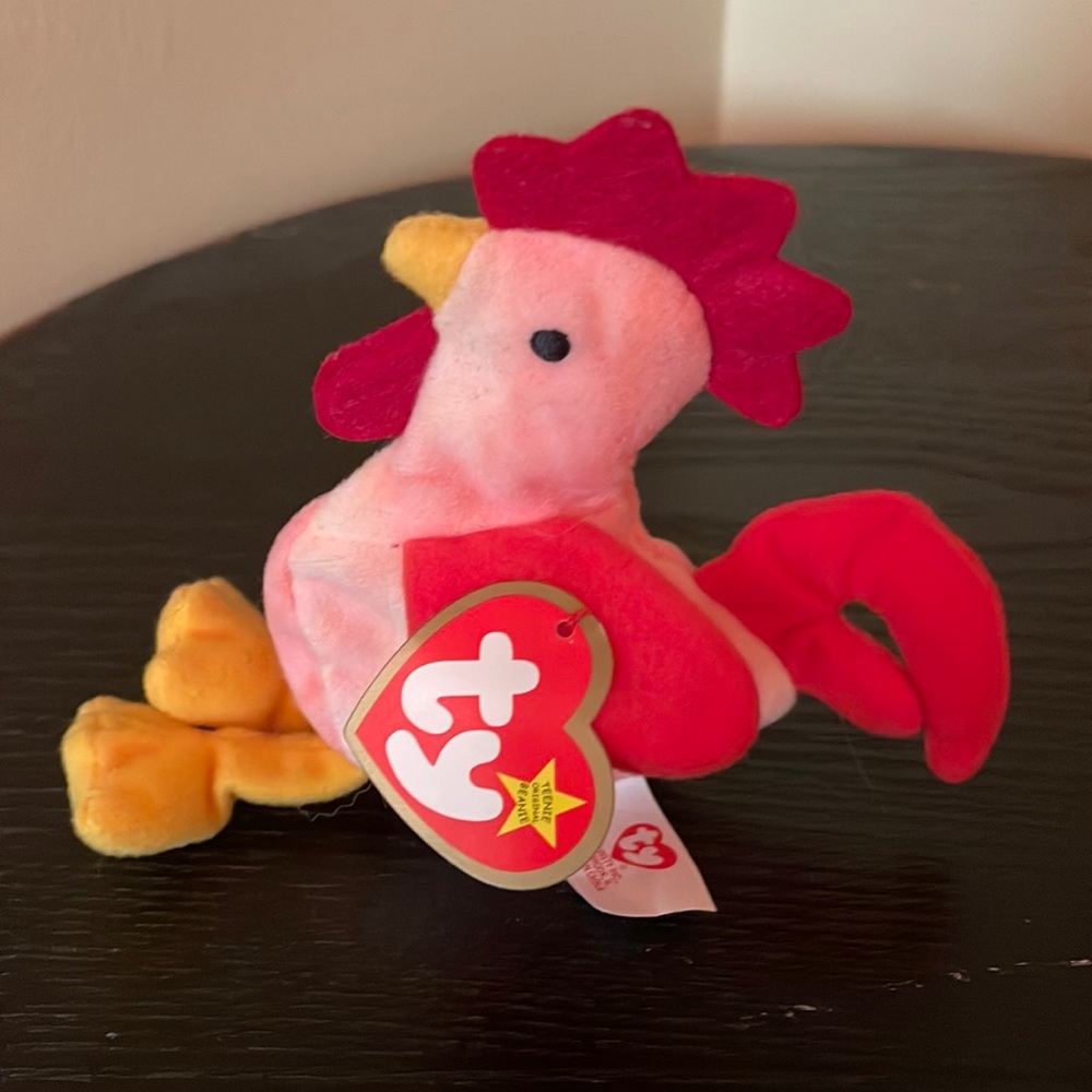 Teenie Beanie Baby Strut the Rooster McDonalds Ty Beanie Baby - Picture 2 of 8